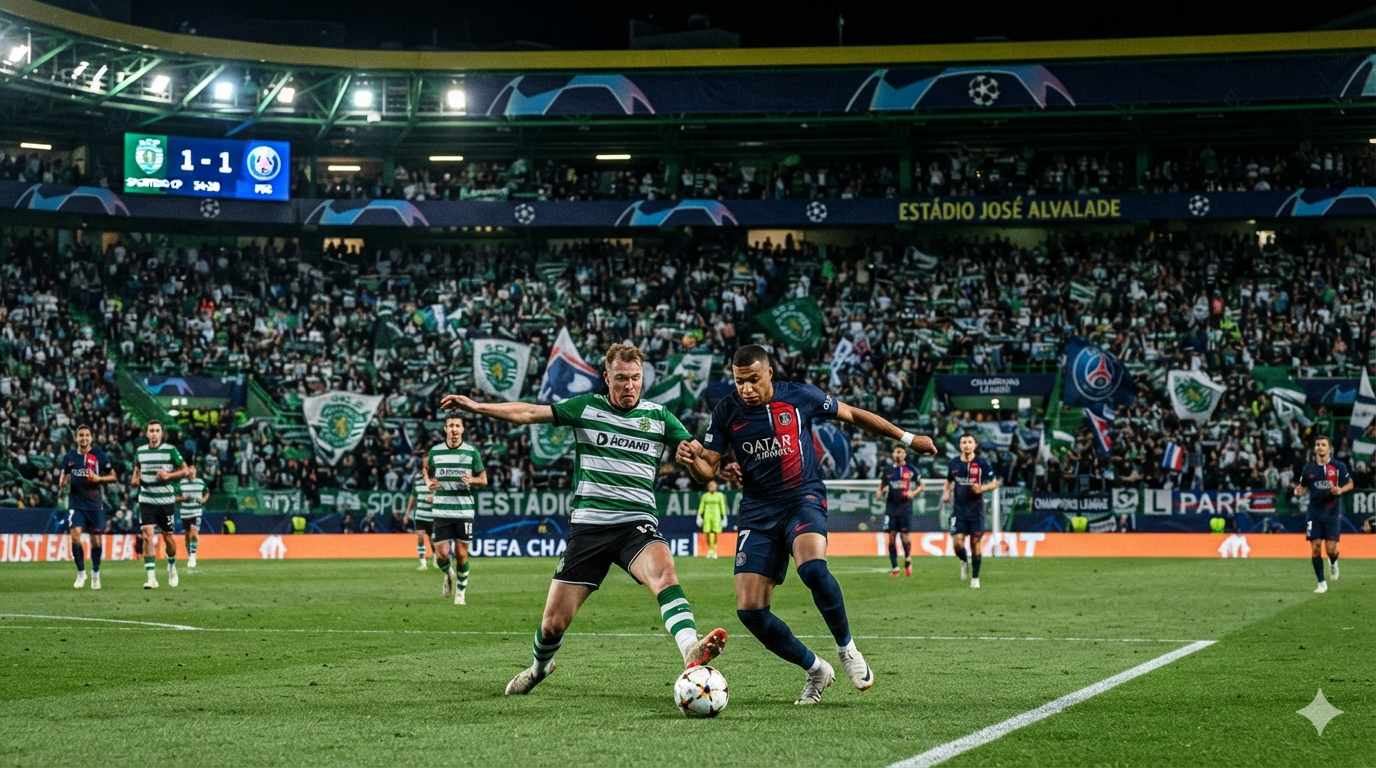 Sporting CP vs PSG Lineups, Match Stats & Player Analysis