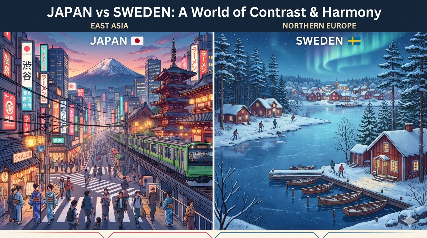 Japan vs Sweden: A Friendly Look at Two Unique Cultures
